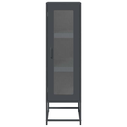 vidaXL Highboard Anthracite 36x39x123 cm Cold-rolled Steel