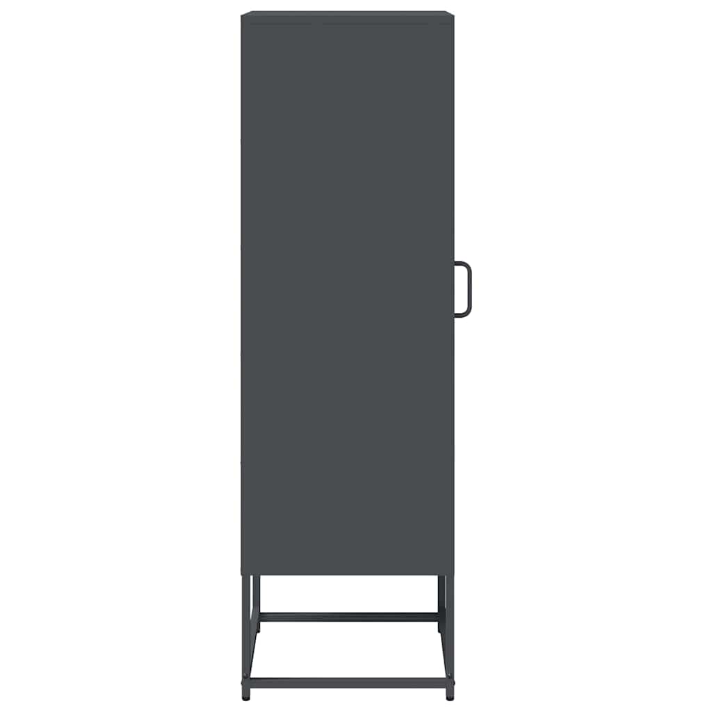 vidaXL Highboard Anthracite 36x39x123 cm Cold-rolled Steel