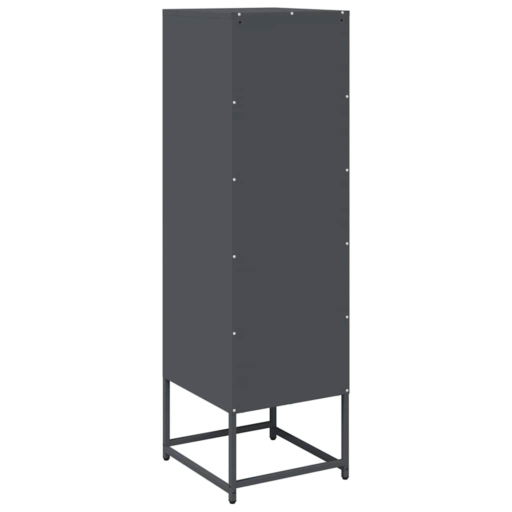 vidaXL Highboard Anthracite 36x39x123 cm Cold-rolled Steel