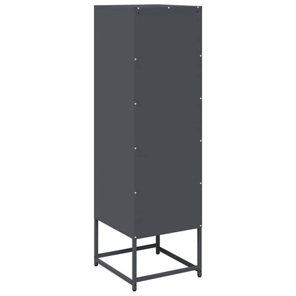 vidaXL Highboard Anthracite 36x39x123 cm Cold-rolled Steel