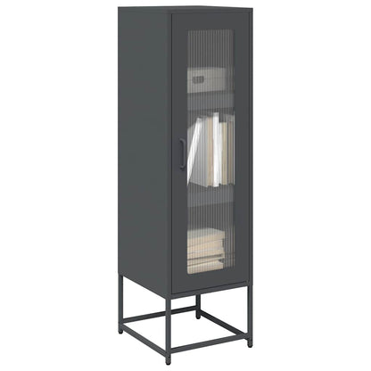 vidaXL Highboard Anthracite 36x39x123 cm Cold-rolled Steel