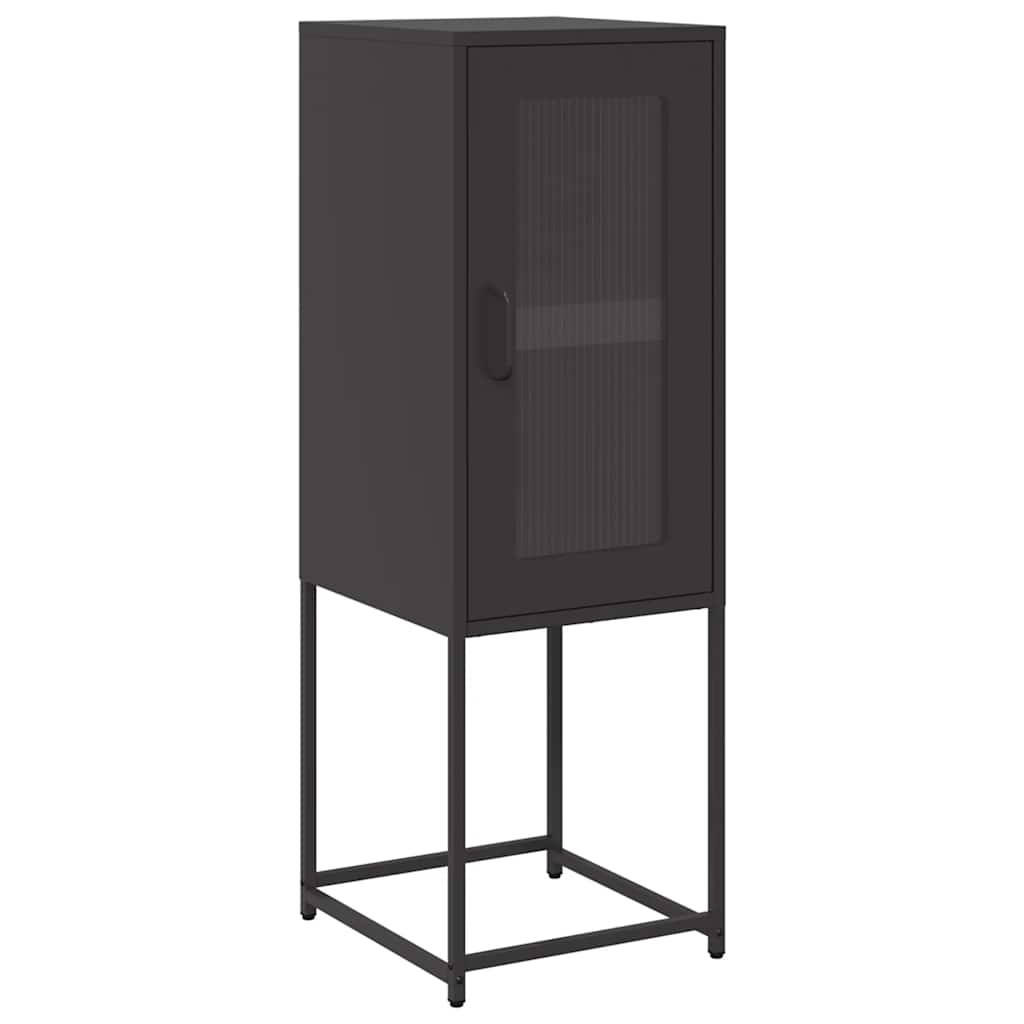 vidaXL Sideboard Black 36x39x107 cm Cold-rolled Steel