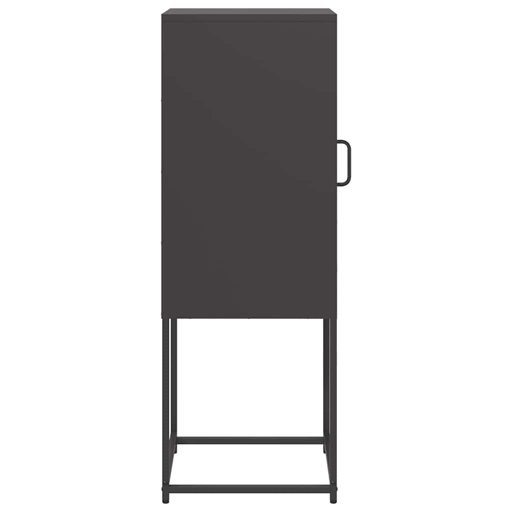vidaXL Sideboard Black 36x39x107 cm Cold-rolled Steel