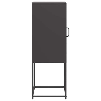 vidaXL Sideboard Black 36x39x107 cm Cold-rolled Steel