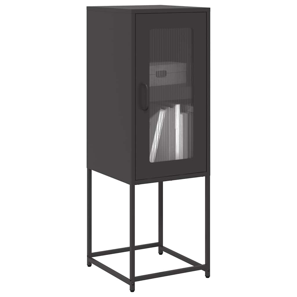 vidaXL Sideboard Black 36x39x107 cm Cold-rolled Steel