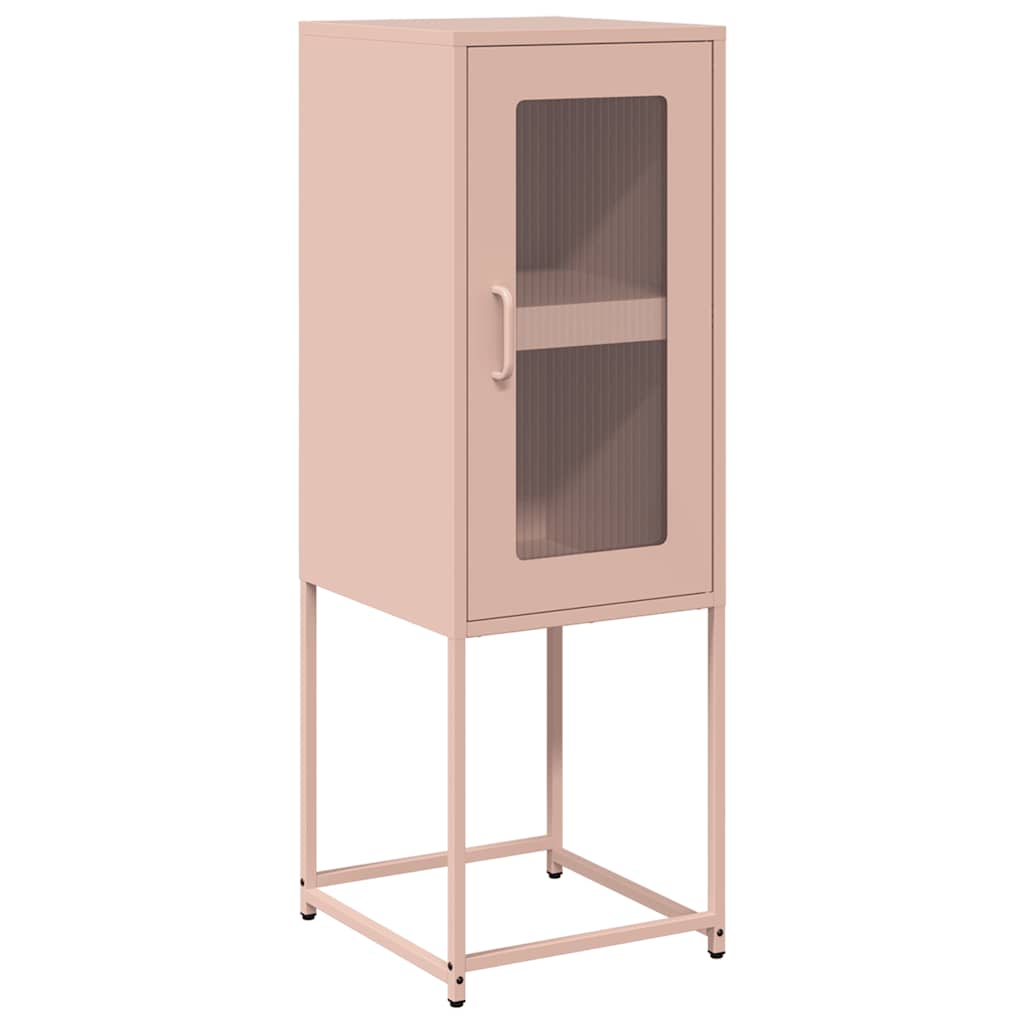 vidaXL Sideboard Pink 36x39x107 cm Cold-rolled Steel