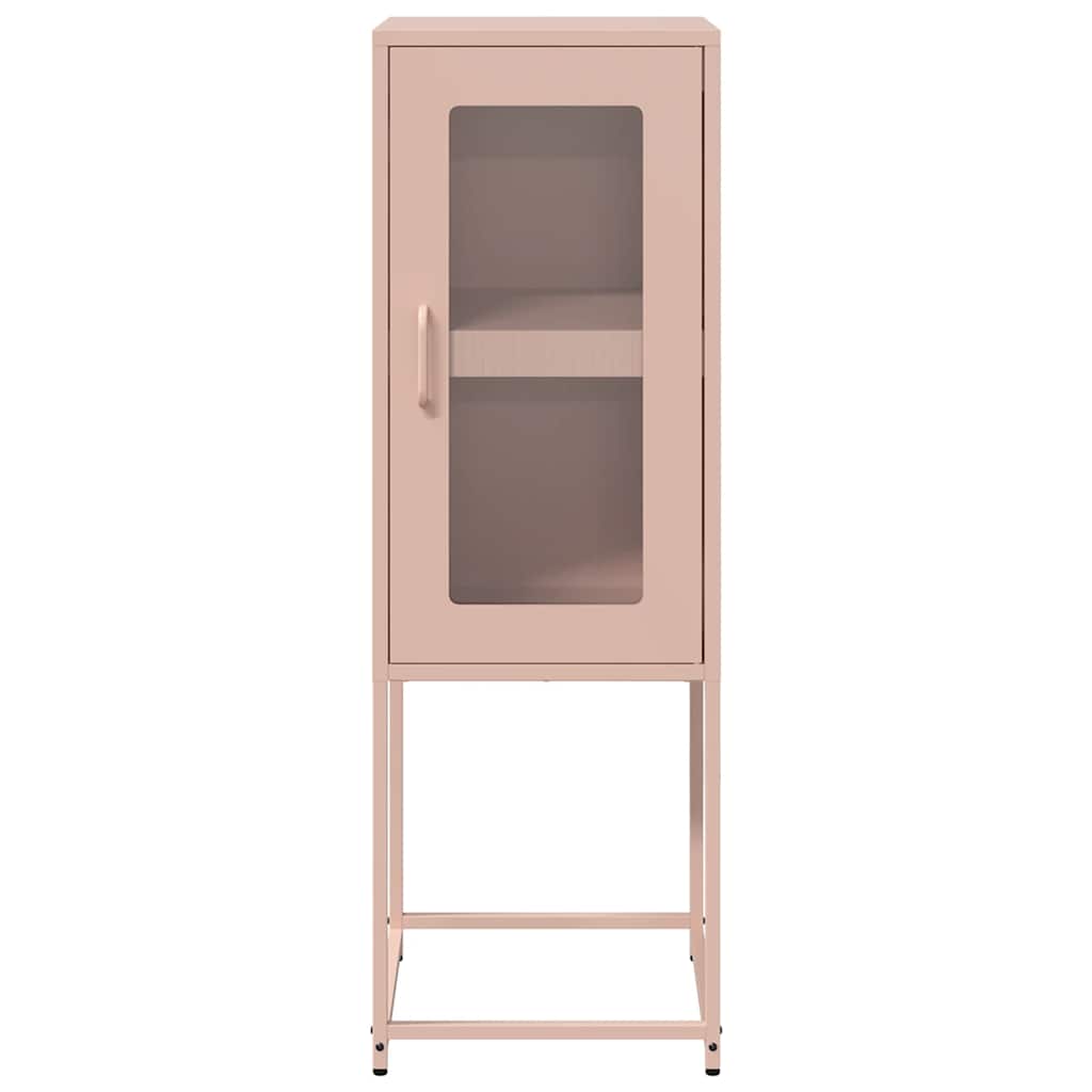 vidaXL Sideboard Pink 36x39x107 cm Cold-rolled Steel