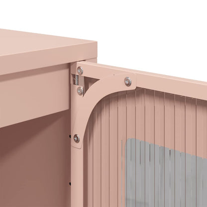 vidaXL Sideboard Pink 36x39x107 cm Cold-rolled Steel