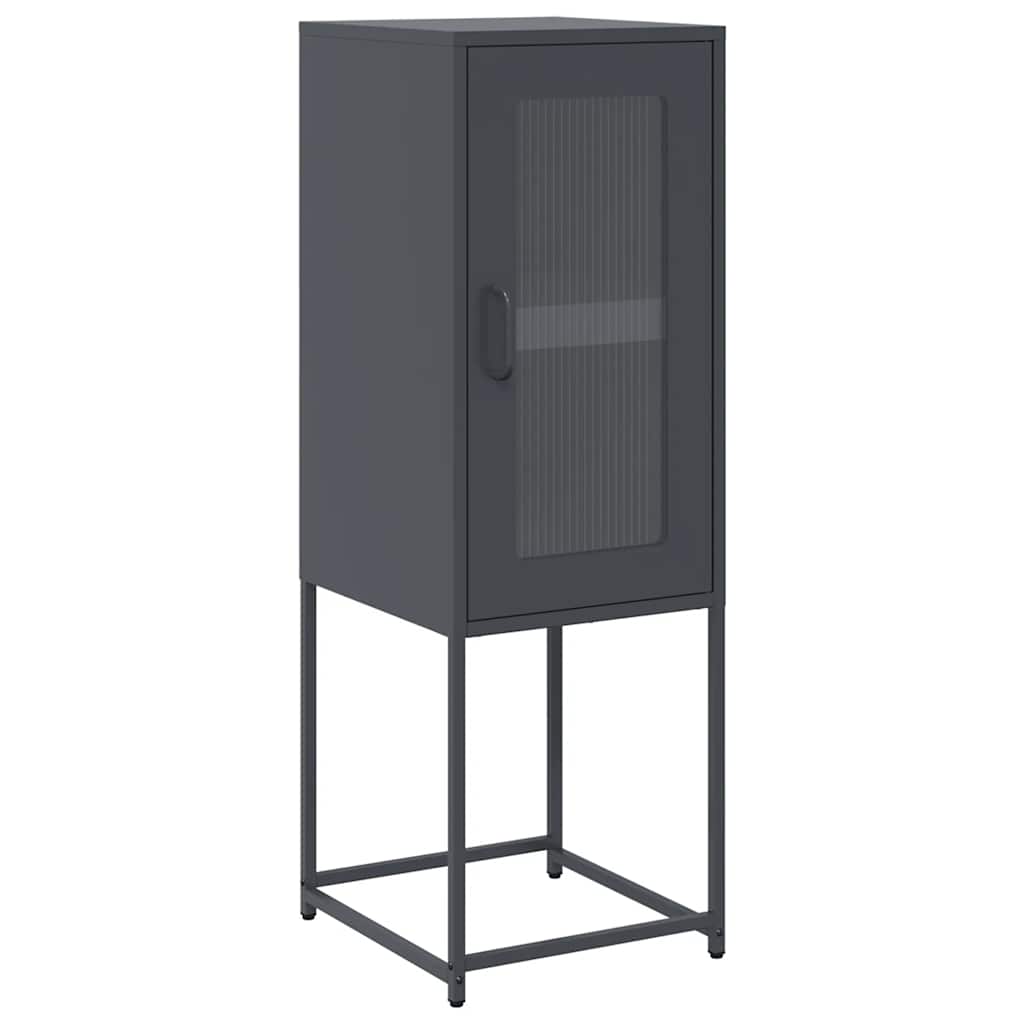 vidaXL Sideboard Anthracite 36x39x107 cm Cold-rolled Steel