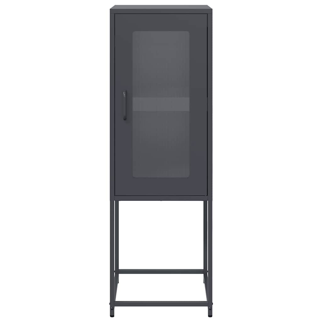 vidaXL Sideboard Anthracite 36x39x107 cm Cold-rolled Steel