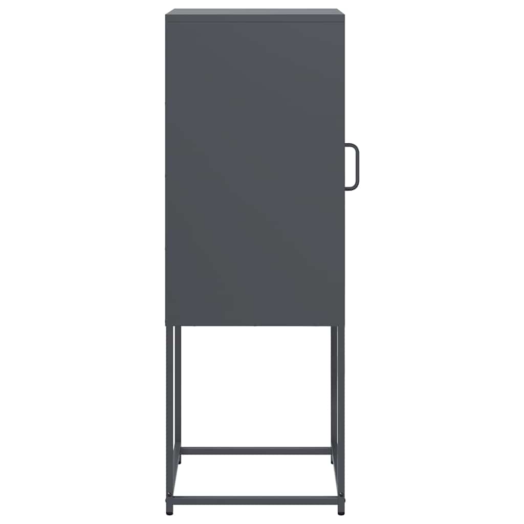 vidaXL Sideboard Anthracite 36x39x107 cm Cold-rolled Steel