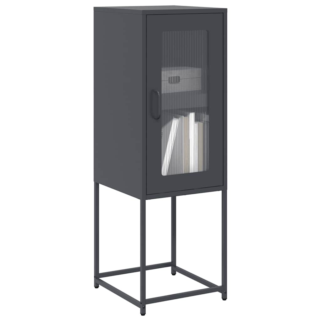 vidaXL Sideboard Anthracite 36x39x107 cm Cold-rolled Steel