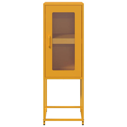 vidaXL Sideboard Mustard Yellow 36x39x107 cm Cold-rolled Steel