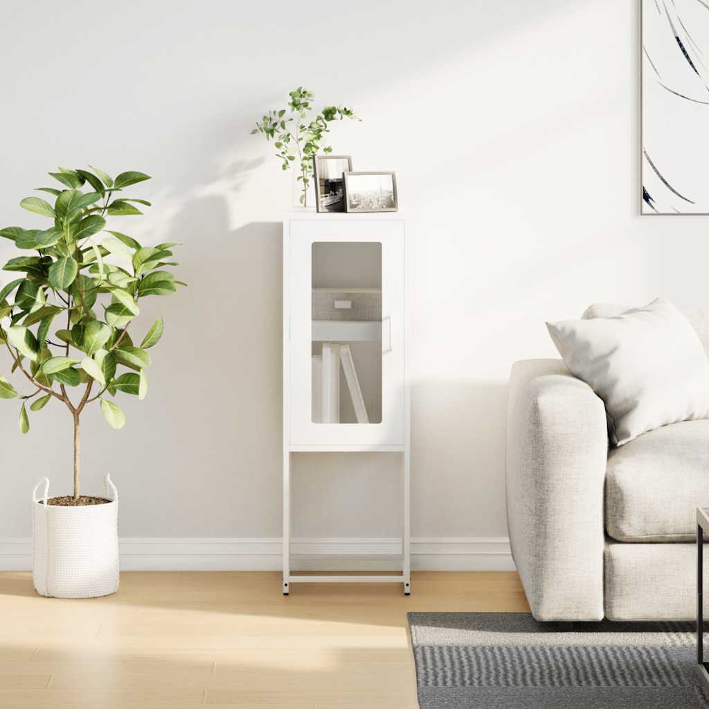 vidaXL Sideboard White 36x39x107 cm Cold-rolled Steel