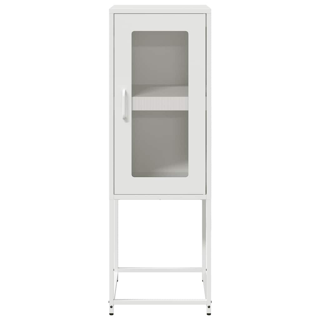 vidaXL Sideboard White 36x39x107 cm Cold-rolled Steel
