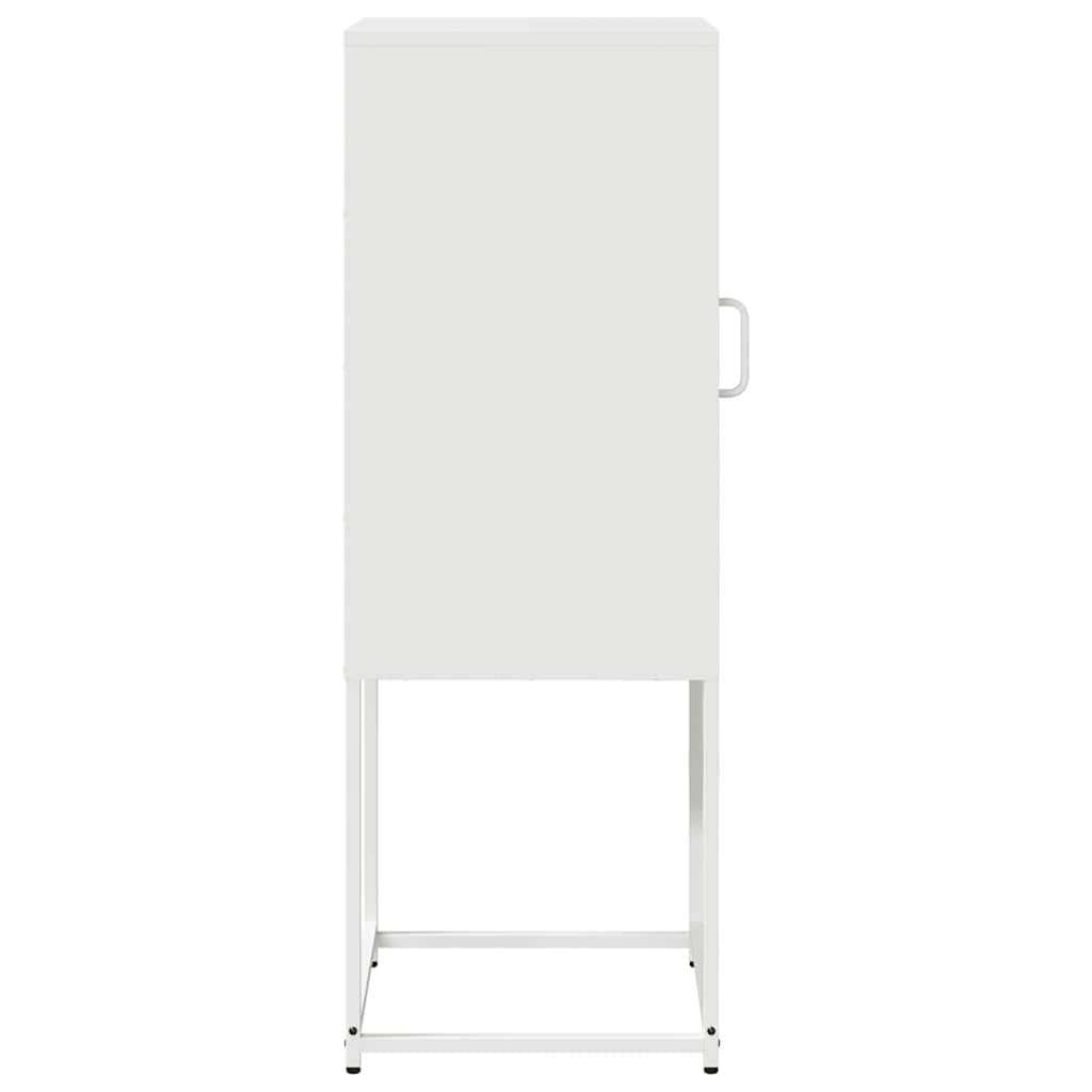 vidaXL Sideboard White 36x39x107 cm Cold-rolled Steel