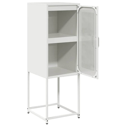 vidaXL Sideboard White 36x39x107 cm Cold-rolled Steel