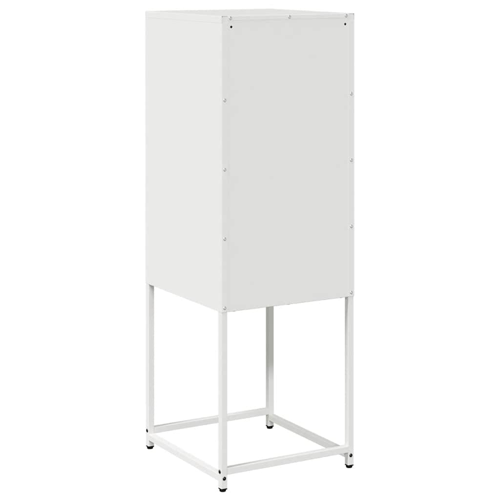 vidaXL Sideboard White 36x39x107 cm Cold-rolled Steel