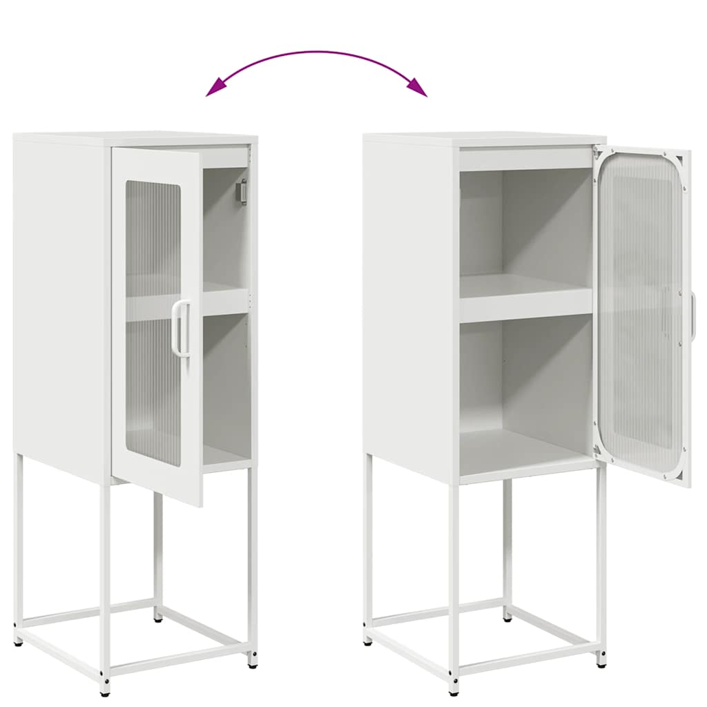 vidaXL Sideboard White 36x39x107 cm Cold-rolled Steel