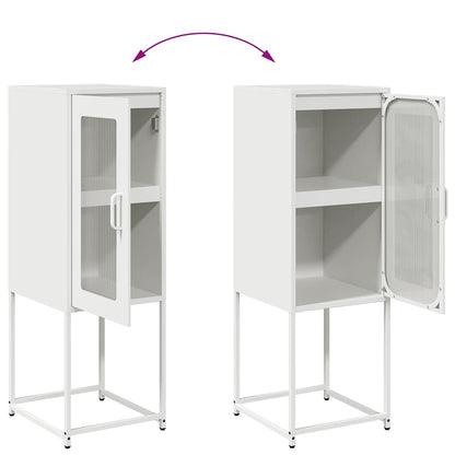 vidaXL Sideboard White 36x39x107 cm Cold-rolled Steel