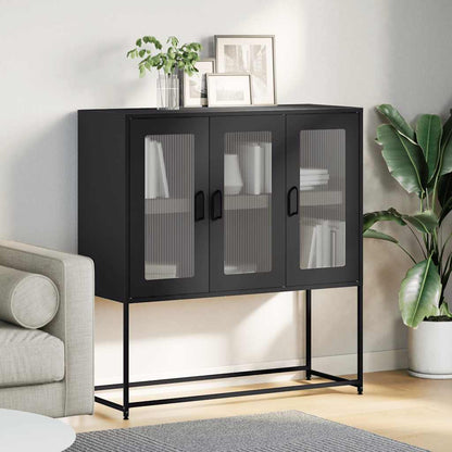vidaXL Sideboard Anthracite 100,5x39x107 cm Cold-rolled Steel