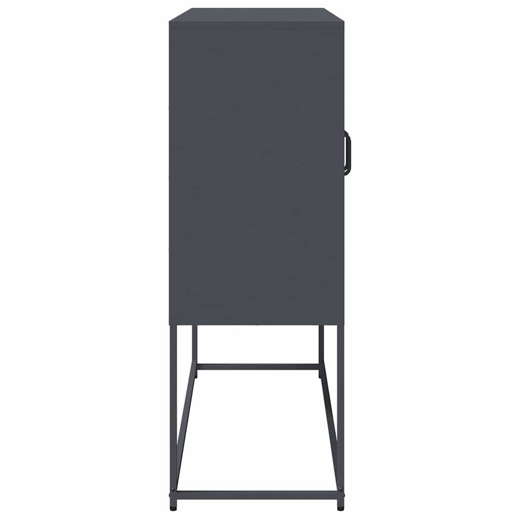 vidaXL Sideboard Anthracite 100,5x39x107 cm Cold-rolled Steel