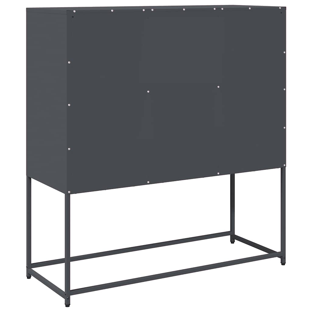 vidaXL Sideboard Anthracite 100,5x39x107 cm Cold-rolled Steel