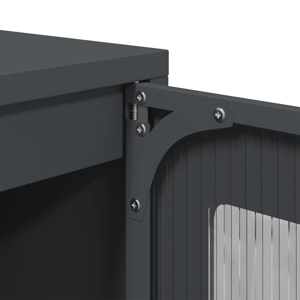 vidaXL Sideboard Anthracite 100,5x39x107 cm Cold-rolled Steel