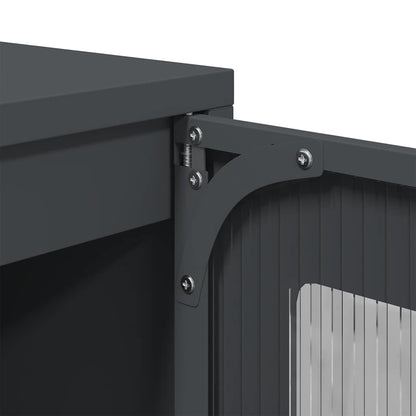 vidaXL Sideboard Anthracite 100,5x39x107 cm Cold-rolled Steel