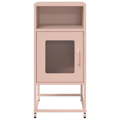 vidaXL Bedside Cabinet Pink 36x39x78 cm Cold-rolled Steel