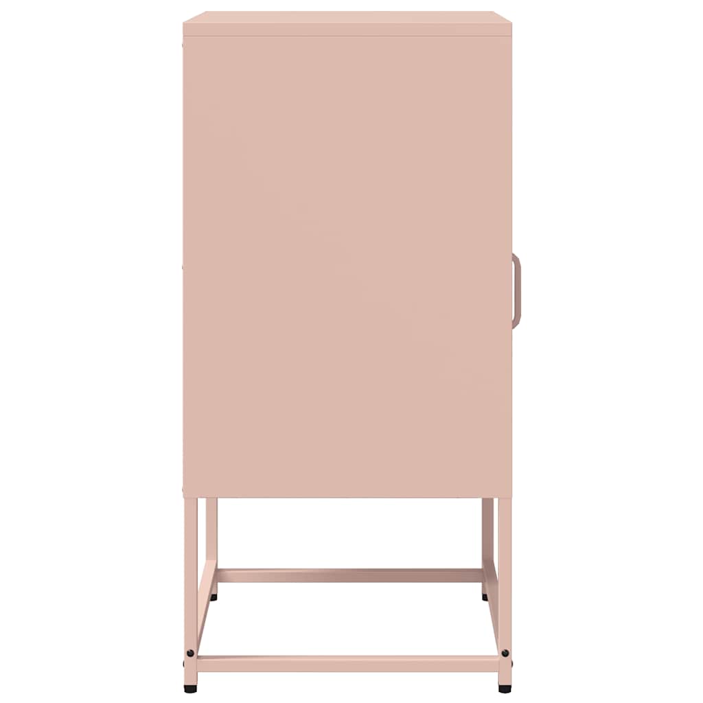 vidaXL Bedside Cabinet Pink 36x39x78 cm Cold-rolled Steel