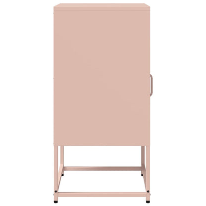 vidaXL Bedside Cabinet Pink 36x39x78 cm Cold-rolled Steel