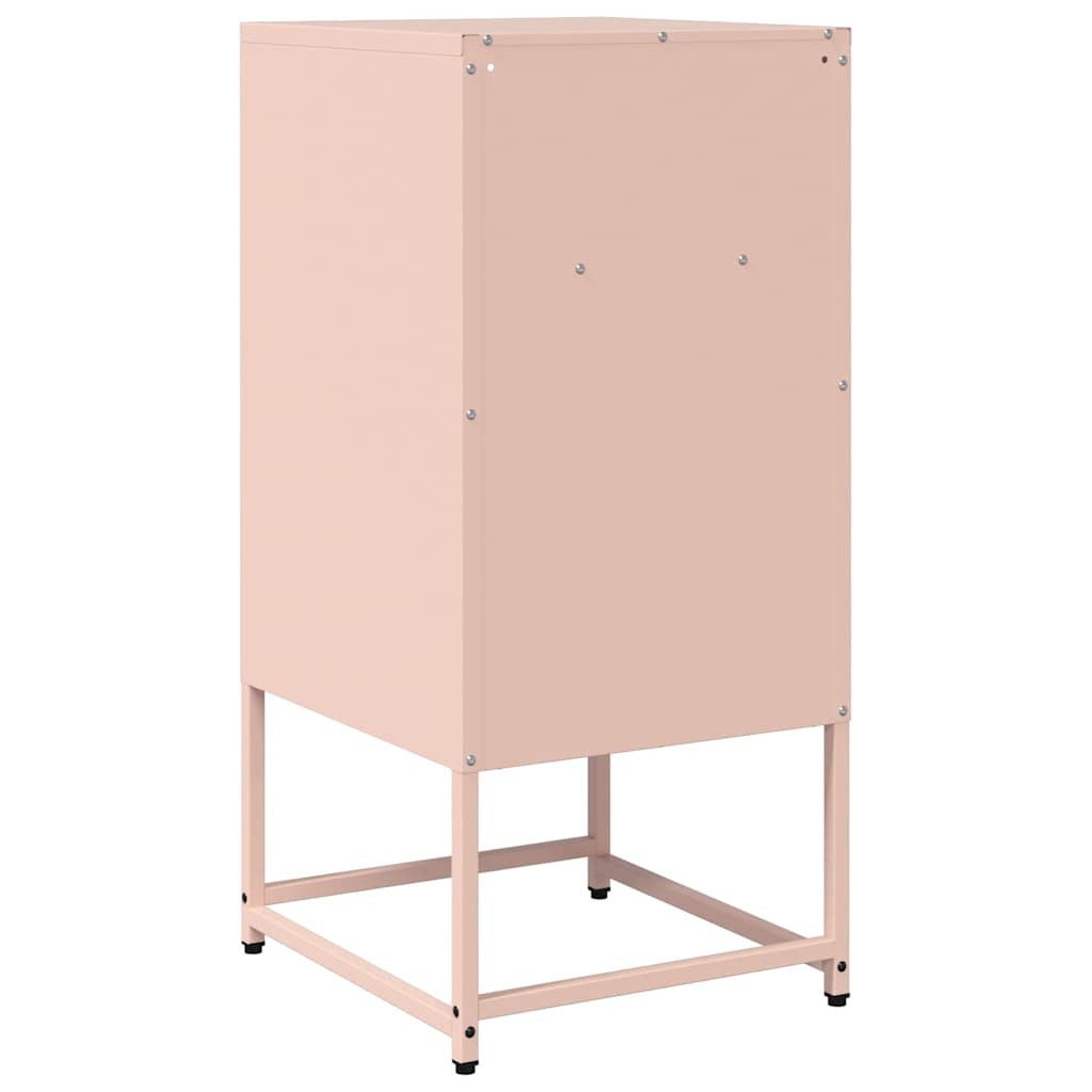 vidaXL Bedside Cabinet Pink 36x39x78 cm Cold-rolled Steel