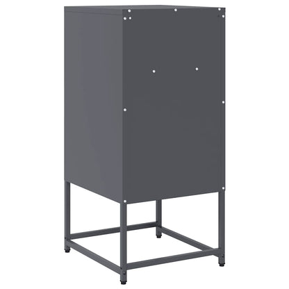 vidaXL Bedside Cabinet Anthracite 36x39x78 cm Cold-rolled Steel