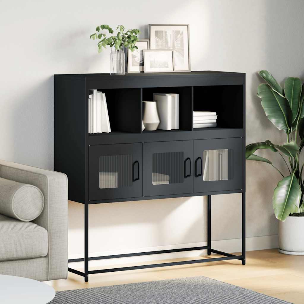 vidaXL Sideboard Anthracite 100.5x39x107 cm Cold-rolled Steel