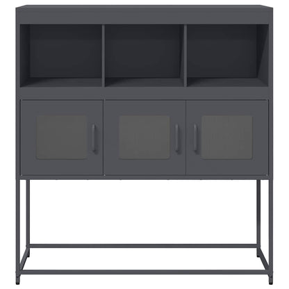 vidaXL Sideboard Anthracite 100.5x39x107 cm Cold-rolled Steel