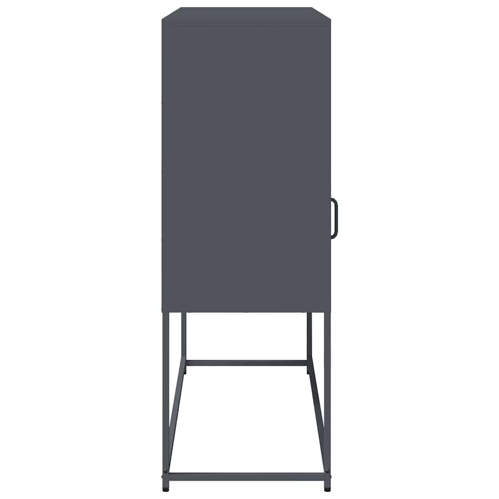 vidaXL Sideboard Anthracite 100.5x39x107 cm Cold-rolled Steel