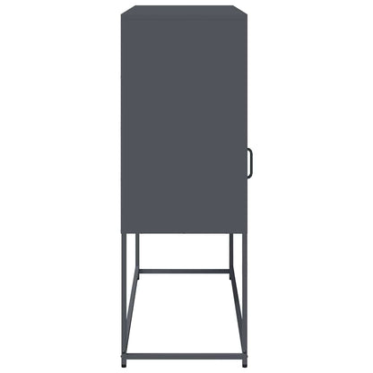 vidaXL Sideboard Anthracite 100.5x39x107 cm Cold-rolled Steel