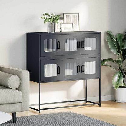 vidaXL Sideboard Anthracite 100.5x39x107 cm Cold-rolled Steel