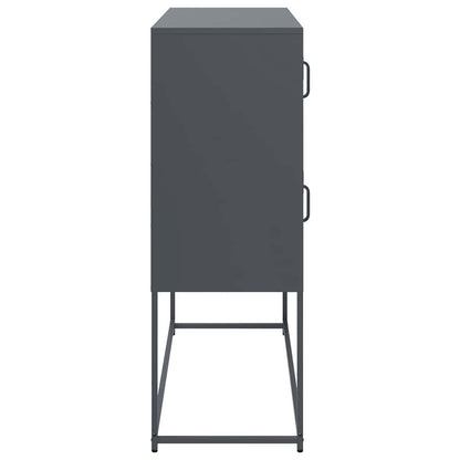 vidaXL Sideboard Anthracite 100.5x39x107 cm Cold-rolled Steel