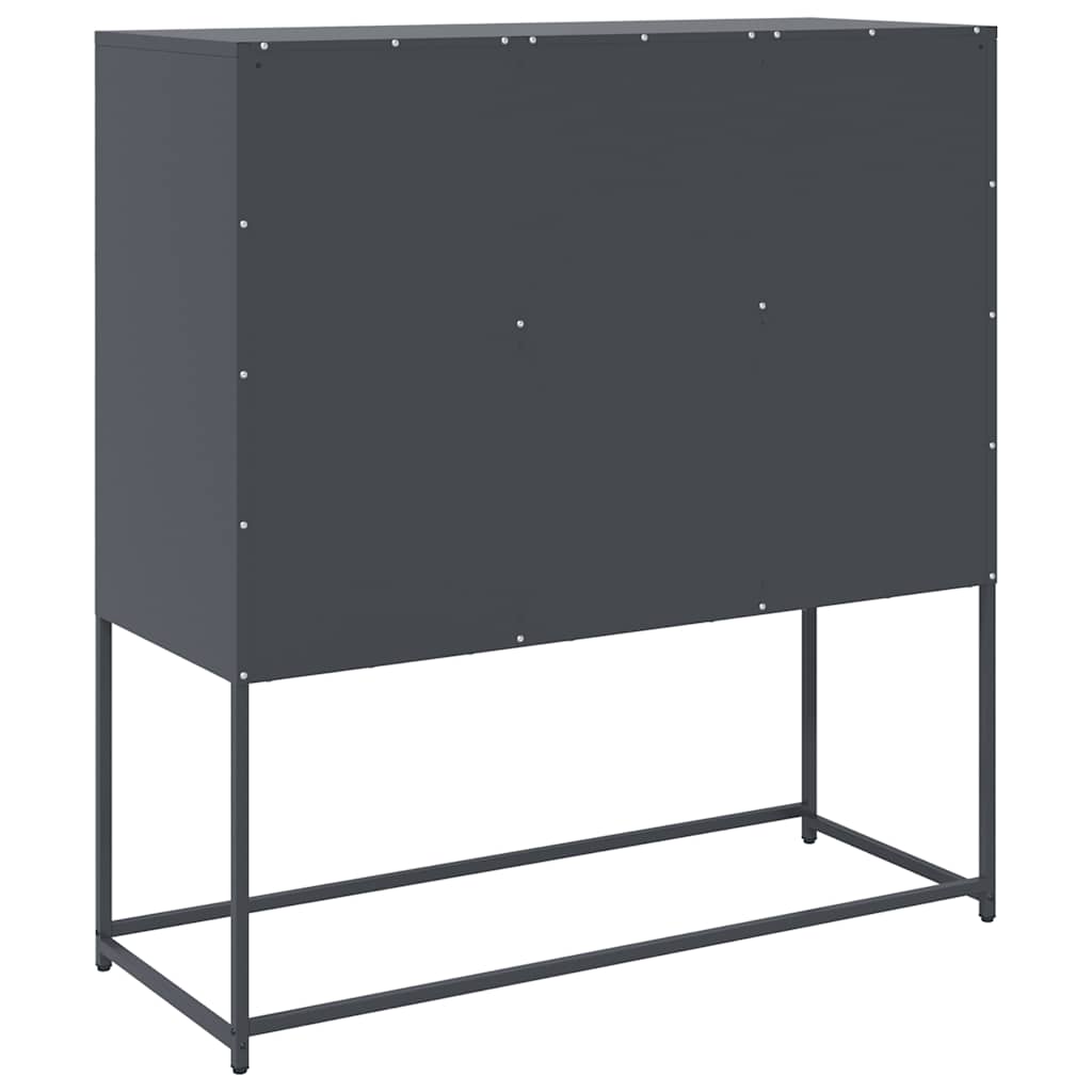 vidaXL Sideboard Anthracite 100.5x39x107 cm Cold-rolled Steel
