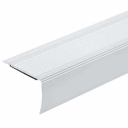 vidaXL Stair Nosings 10 pcs Silver 67 x 3 x 2 cm Aluminium
