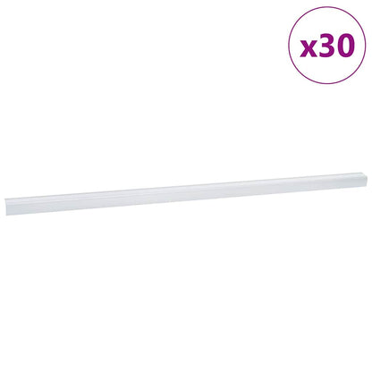 vidaXL Stair Nosings 30 pcs Silver 67 x 3 x 2 cm Aluminium