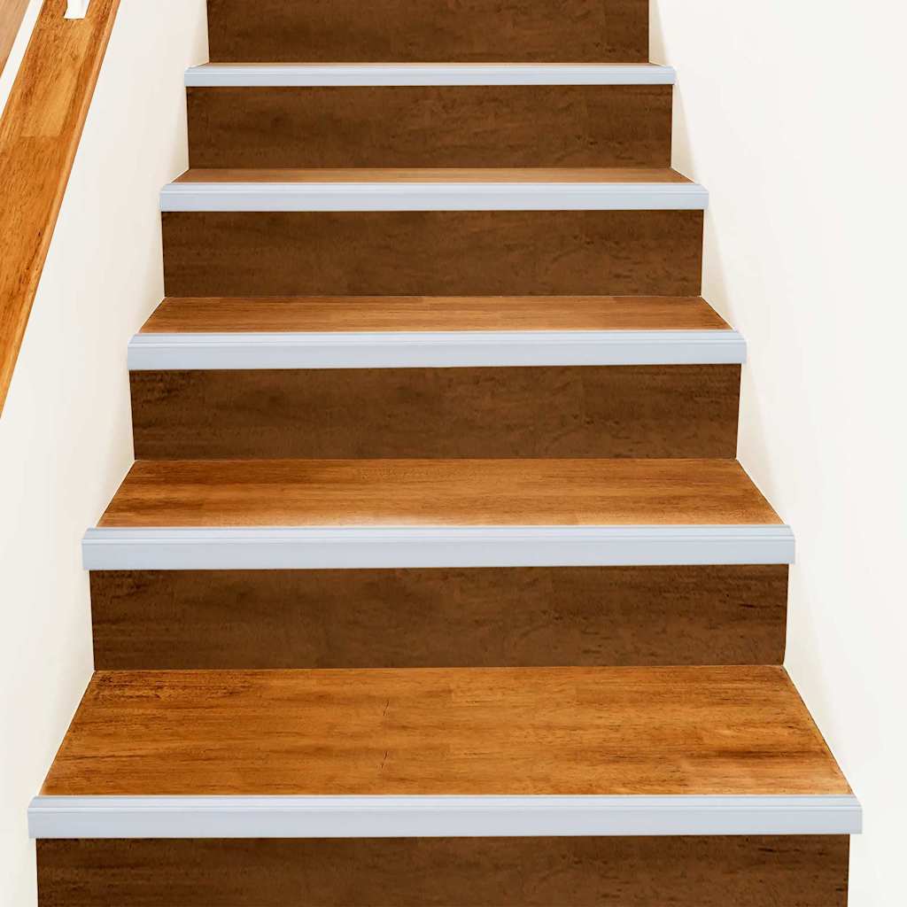vidaXL Stair Nosings 10 pcs Silver 67 x 3.5 x 3 cm Aluminium
