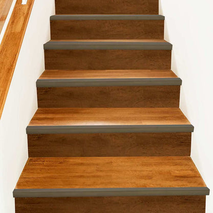 vidaXL Stair Nosings 10 pcs Brown 67 x 3.5 x 3 cm Aluminium