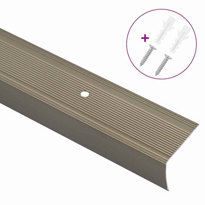 vidaXL Stair Nosings 30 pcs Champagne 67 x 3 x 2 cm Aluminium