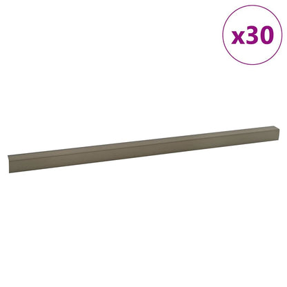 vidaXL Stair Nosings 30 pcs Champagne 67 x 3 x 2 cm Aluminium