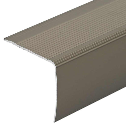 vidaXL Stair Nosings 30 pcs Champagne 67 x 3.5 x 3 cm Aluminium