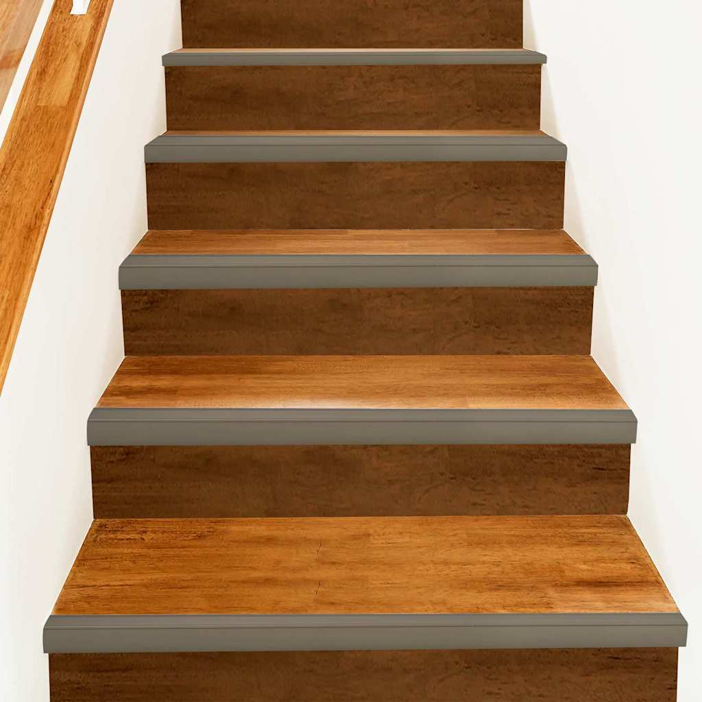 vidaXL Stair Nosings 30 pcs Champagne 67 x 3.5 x 3 cm Aluminium