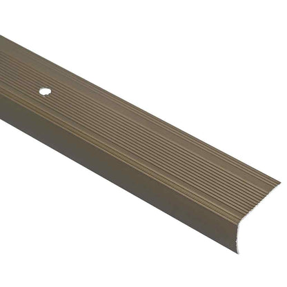 vidaXL Stair Nosings 10 pcs Brown 67 x 3 x 2 cm Aluminium